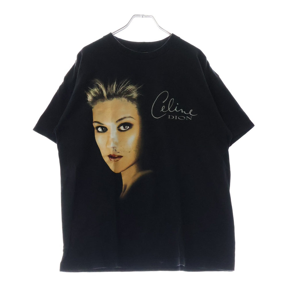 VINTAGE(ヴィンテージ) 90s CELINE DION セリーヌ ディオン Tシャツ 半袖カットソー ブラック