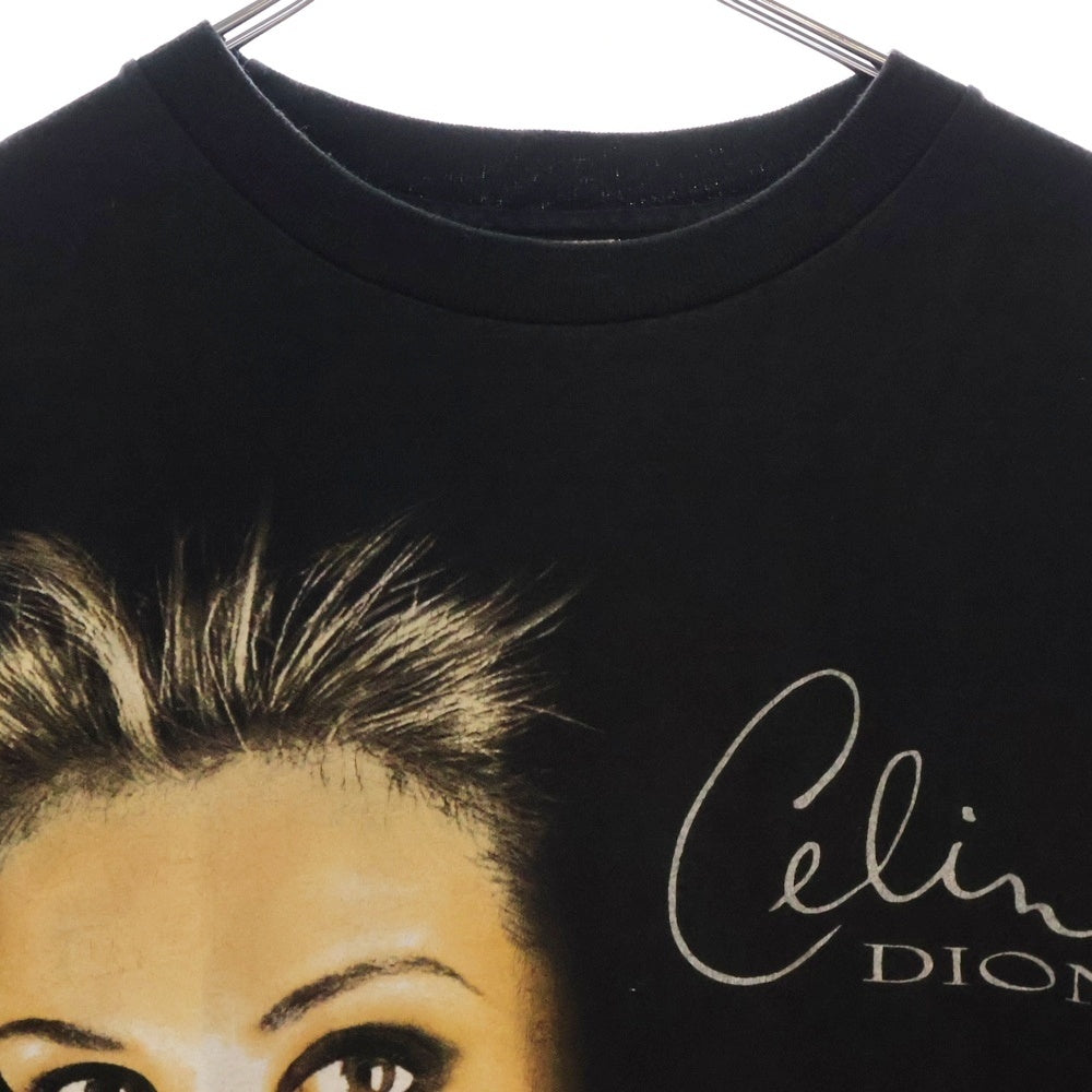 VINTAGE(ヴィンテージ) 90s CELINE DION セリーヌ ディオン Tシャツ 半袖カットソー ブラック