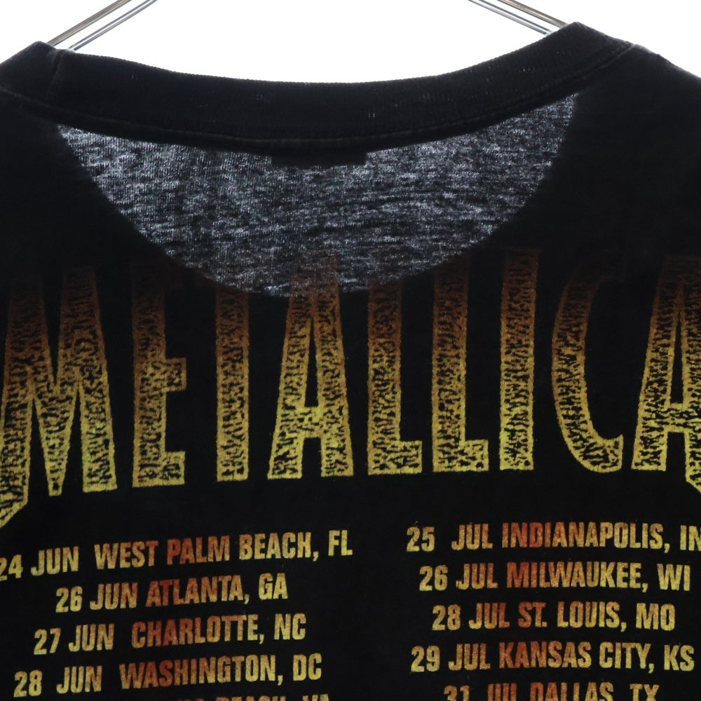 VINTAGE(ヴィンテージ) 90s METALLICA SUMMER 1998 NORTH AMERICA TOUR メタリカ サマーツアー Tシャツ 半袖カットソー ブラック