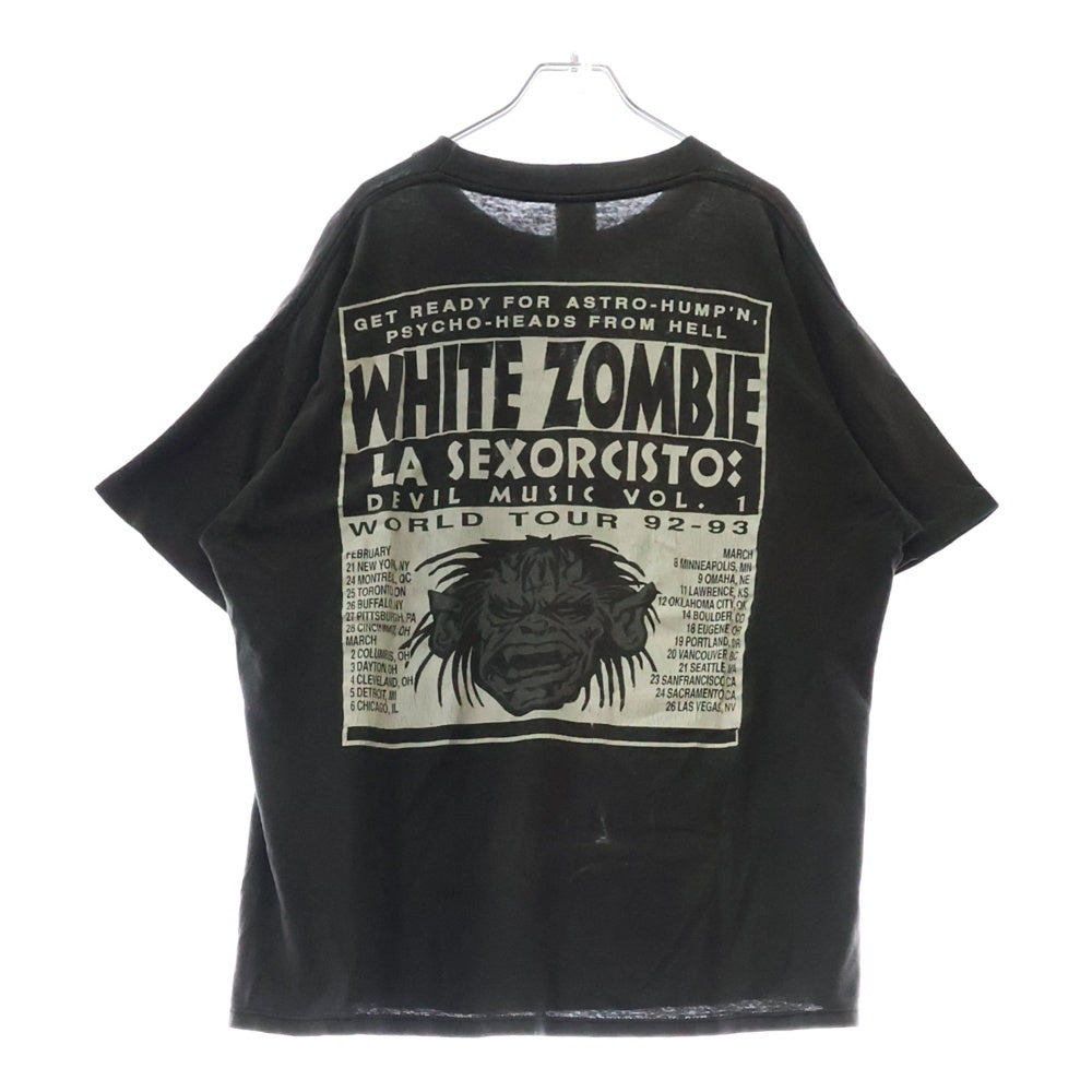 VINTAGE(ヴィンテージ) 90s WHITE ZOMBIE ホワイトゾンビ Tシャツ 半袖カットソー ブラック