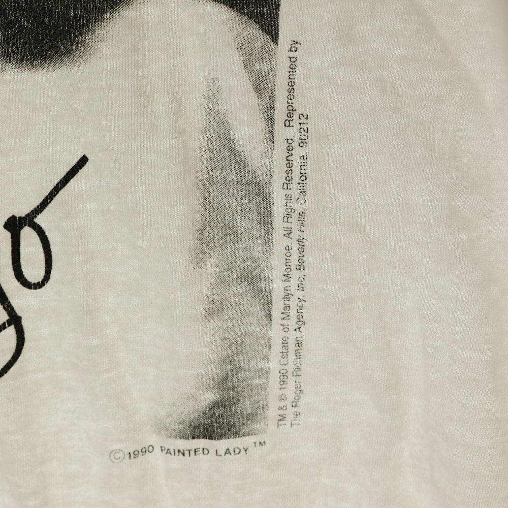 VINTAGE(ヴィンテージ) 90s MARILYN MONRORE マリリンモンロー Tシャツ 半袖カットソー ホワイト
