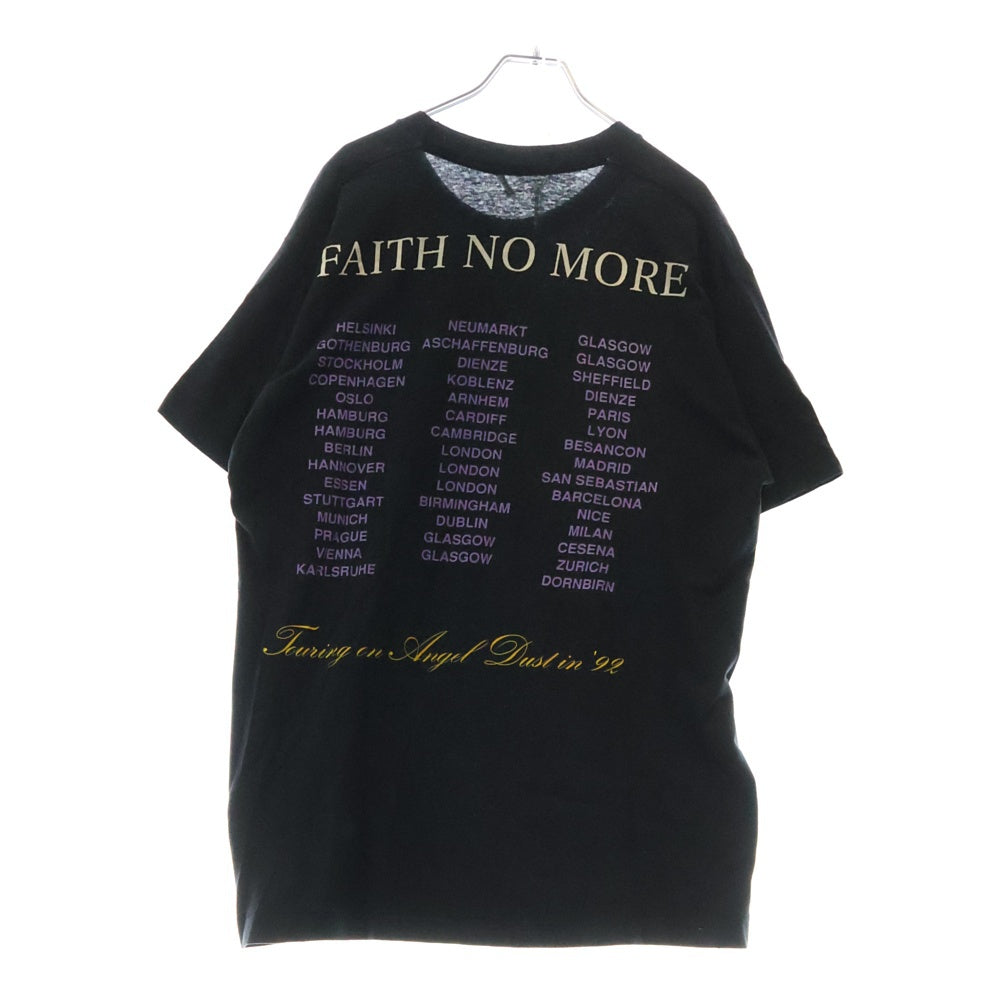VINTAGE(ヴィンテージ) 90s FAITH NO MORE ANGEL DUST フェイス・ノー・モア Tシャツ 半袖カットソー ブラック
