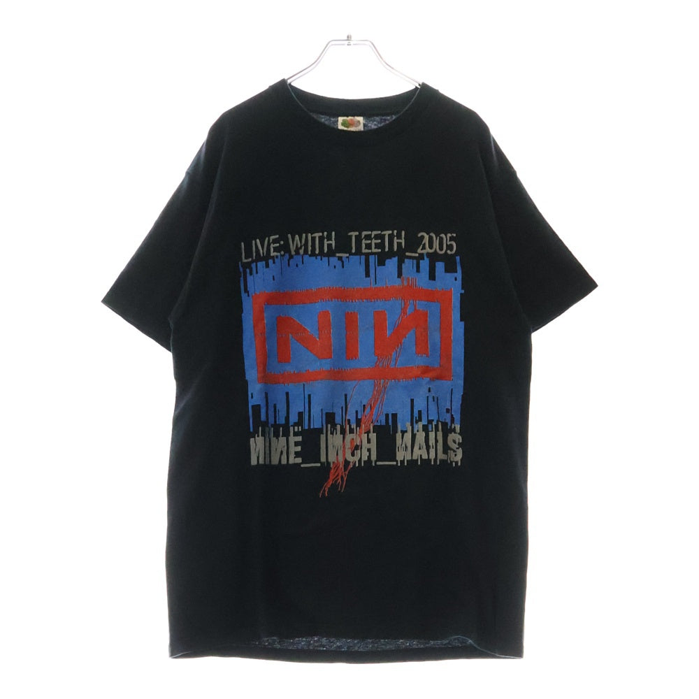 VINTAGE(ヴィンテージ) 00s NINE INCH NAILS LIVE WITH TEETH 2005 ナイインチネイルズ ライヴウィズティース Tシャツ 半袖カットソー ブラック