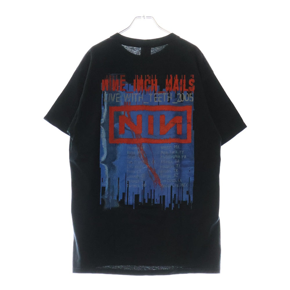 VINTAGE(ヴィンテージ) 00s NINE INCH NAILS LIVE WITH TEETH 2005 ナイインチネイルズ ライヴウィズティース Tシャツ 半袖カットソー ブラック