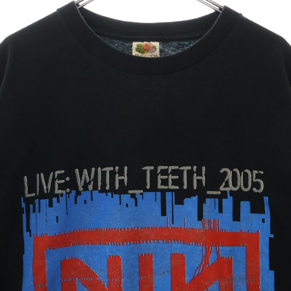 VINTAGE(ヴィンテージ) 00s NINE INCH NAILS LIVE WITH TEETH 2005 ナイインチネイルズ ライヴウィズティース Tシャツ 半袖カットソー ブラック