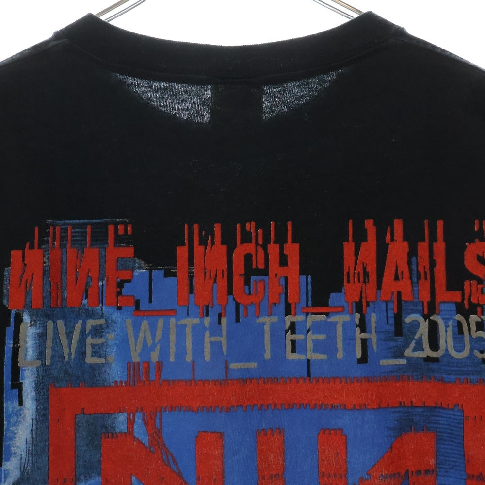 VINTAGE(ヴィンテージ) 00s NINE INCH NAILS LIVE WITH TEETH 2005 ナイインチネイルズ ライヴウィズティース Tシャツ 半袖カットソー ブラック
