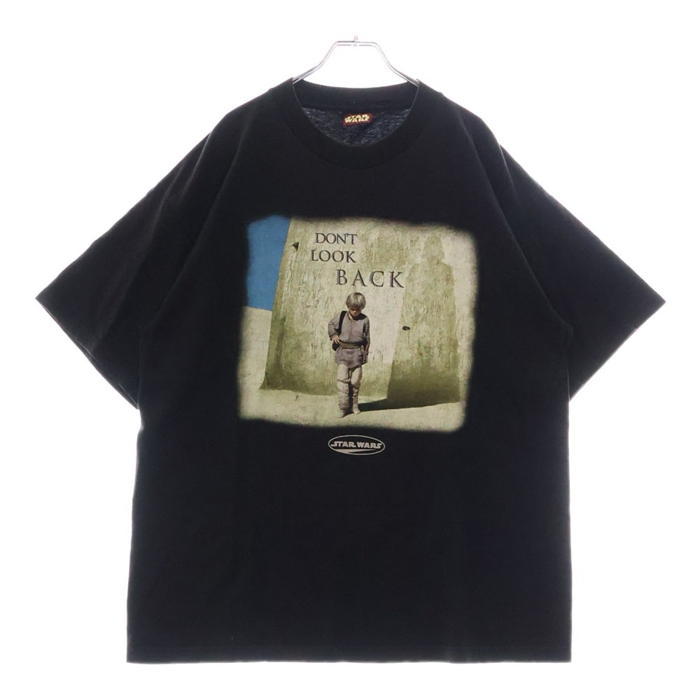 VINTAGE(ヴィンテージ) 90s STAR WARS ANAKIN DARTH VADER DON'T LOOK BACK スターウォーズ アナキン スカイウォーカー Tシャツ 半袖カットソー ブラック
