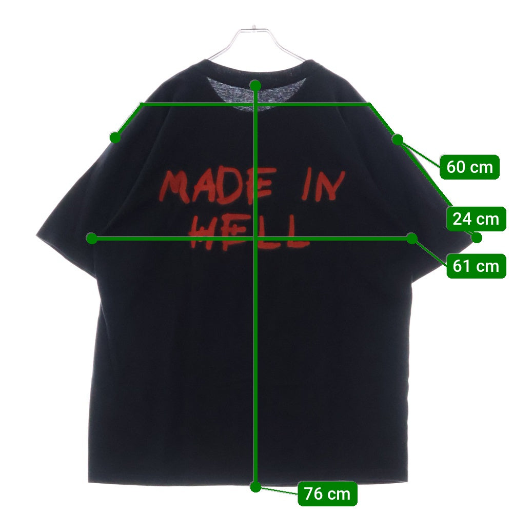 VINTAGE(ヴィンテージ) 90s FRIDAY THE 13 MADE IN HELL MOVIE PROMO 13日の金曜日 Tシャツ 半袖カットソー ブラック