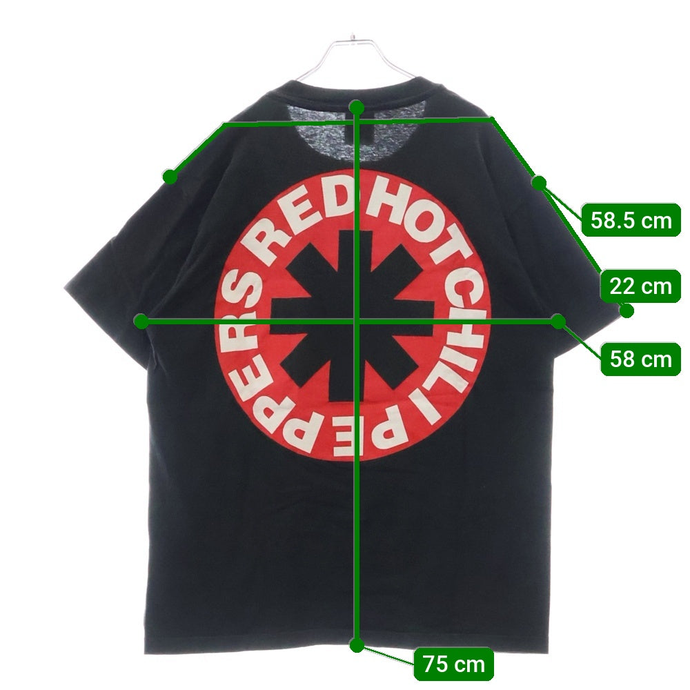 VINTAGE(ヴィンテージ) 90s RED HOT CHILI PEPPERS PICASSO レッドホットチリペッパーズ ピカソ 両面プリント 半袖Tシャツ カットソー ブラック