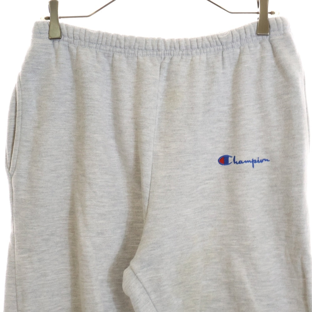 CHAMPION(チャンピオン) 90s フロントロゴ リブ スウェット パンツ グレー