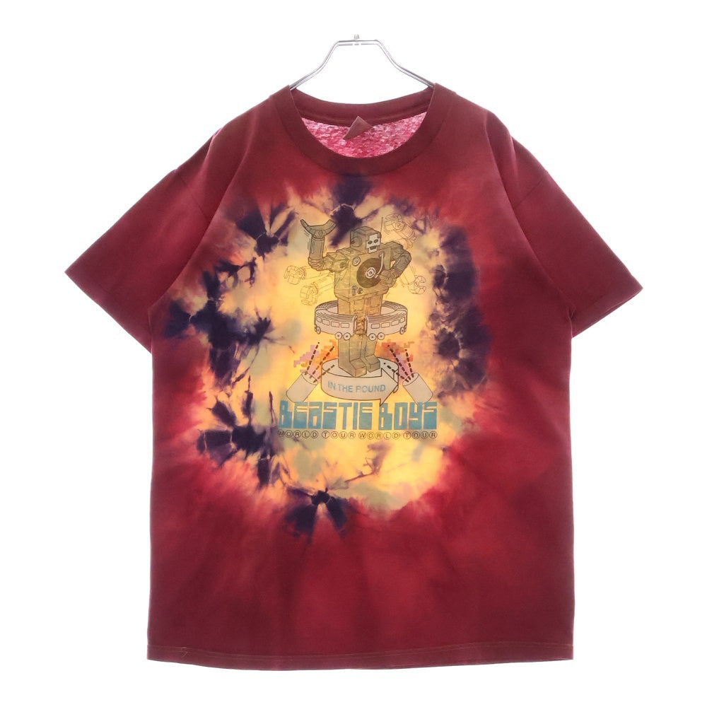 VINTAGE(ヴィンテージ) 90s BEASTIE BOYS HELLO NASTY WORLD TOUR 1998 TEE ビースティ・ボーイズ バンド タイダイ染め 両面プリント半袖Tシャツ カットソー マルチ