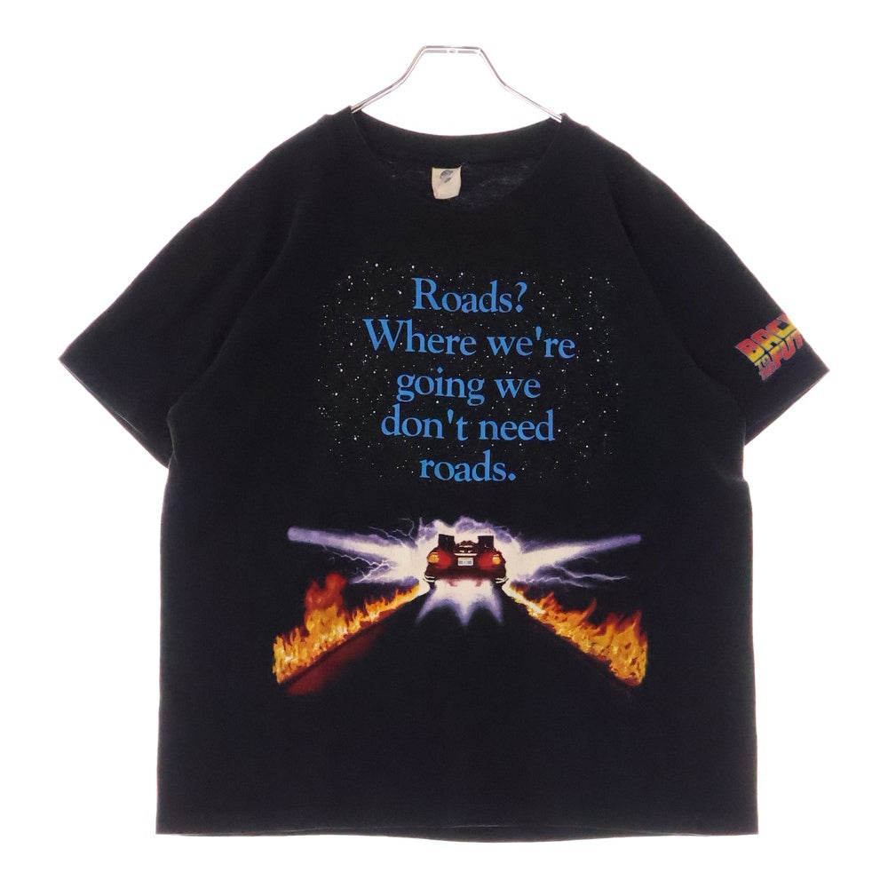 VINTAGE(ヴィンテージ) 90s BACK TO THE FUTURE MOVIE JACKET TEE バック・トゥ・ザ・フューチャー ムービージャケット Tシャツ 半袖カットソー ブラック