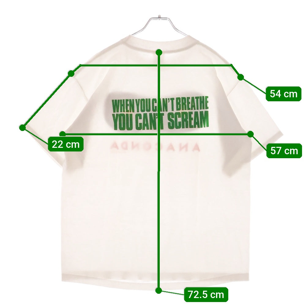 VINTAGE(ヴィンテージ) 90s ANACONDA Movie Promo アナコンダ Tシャツ 半袖カットソー ホワイト
