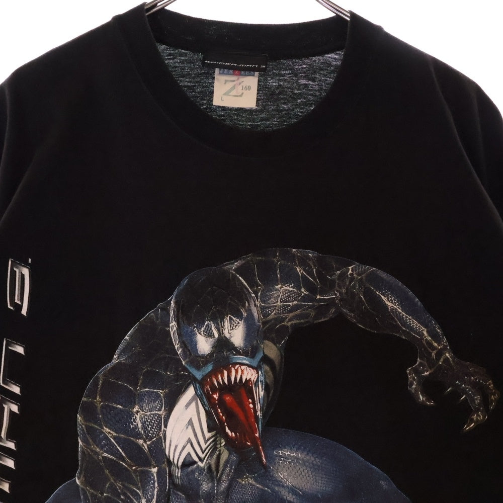 VINTAGE(ヴィンテージ) 00s SPIDER MAN 3 VENOM スパイダーマン ヴェノム Tシャツ 半袖カットソー ブラック