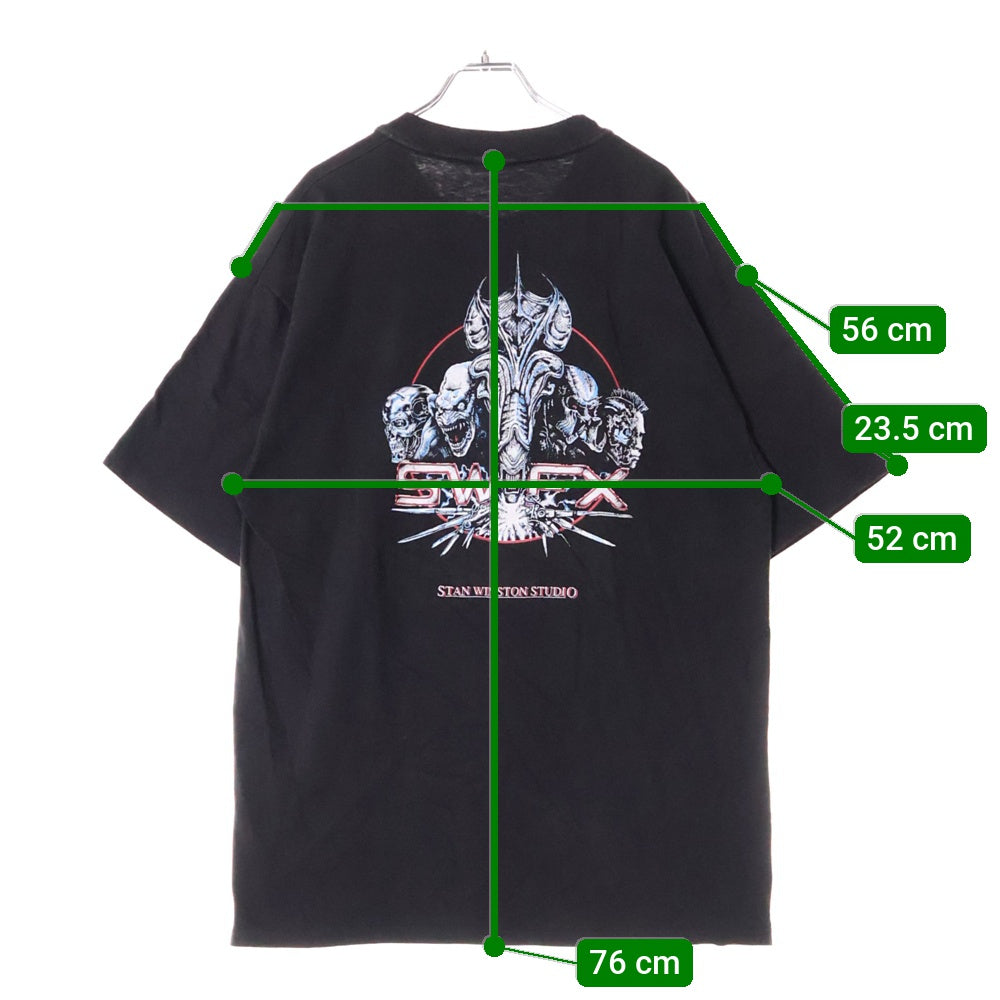 VINTAGE(ヴィンテージ) 90s STAN WINSTON STUDIO FX スタジオ バック プリント Tシャツ 半袖カットソー ブラック