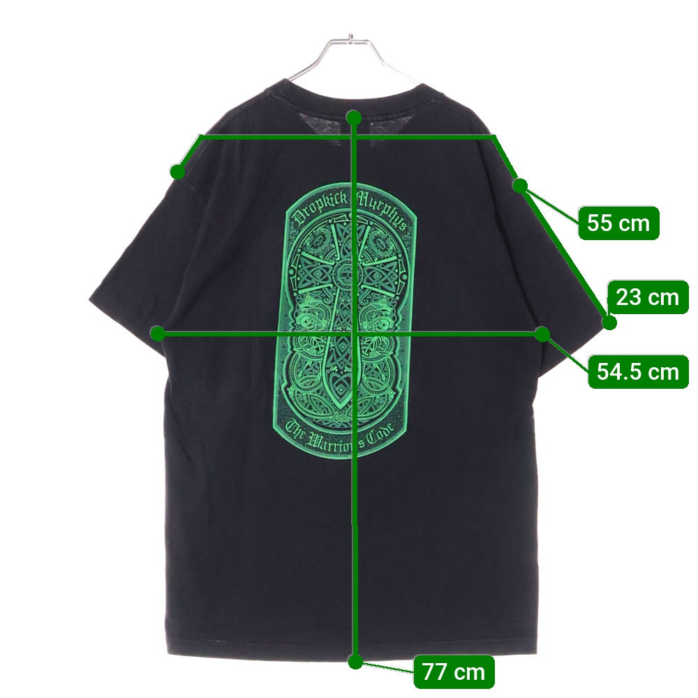 VINTAGE(ヴィンテージ) 90s DROPKICK MURPHYS THE WARRIORS CODE ドロップキック・マーフィーズ Tシャツ 半袖カットソー ブラック