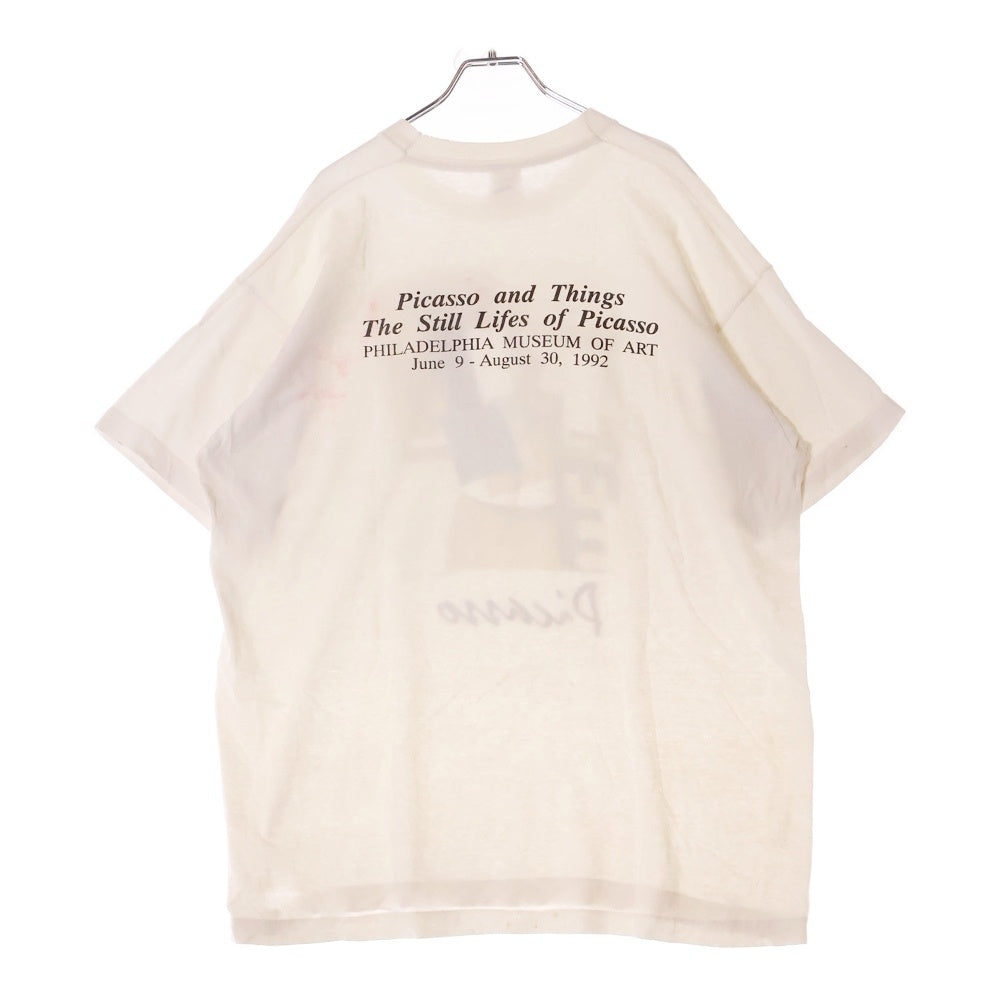 VINTAGE(ヴィンテージ) 90s PABLO PICASSO パブロ ピカソ アート Tシャツ 半袖カットソー ホワイト
