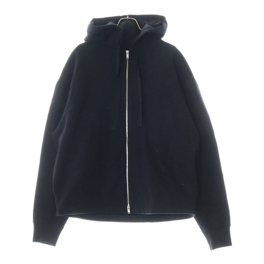 JIL SANDER(ジルサンダー) 24AW Felpa con Zip SWEAT JACKET J22HG0104 J20203 ジップアップ フーテッド ジャケット ブラック