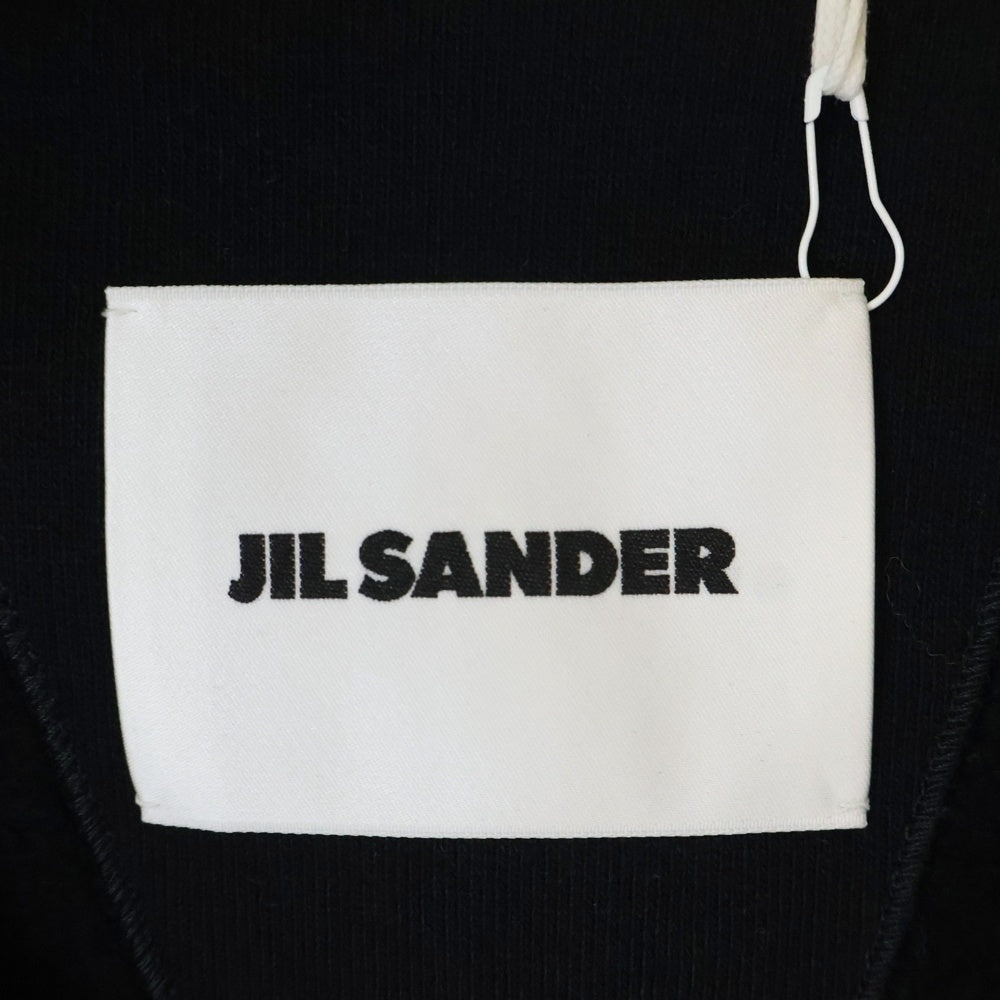 JIL SANDER(ジルサンダー) 24AW Felpa con Zip SWEAT JACKET J22HG0104 J20203 ジップアップ フーテッド ジャケット ブラック