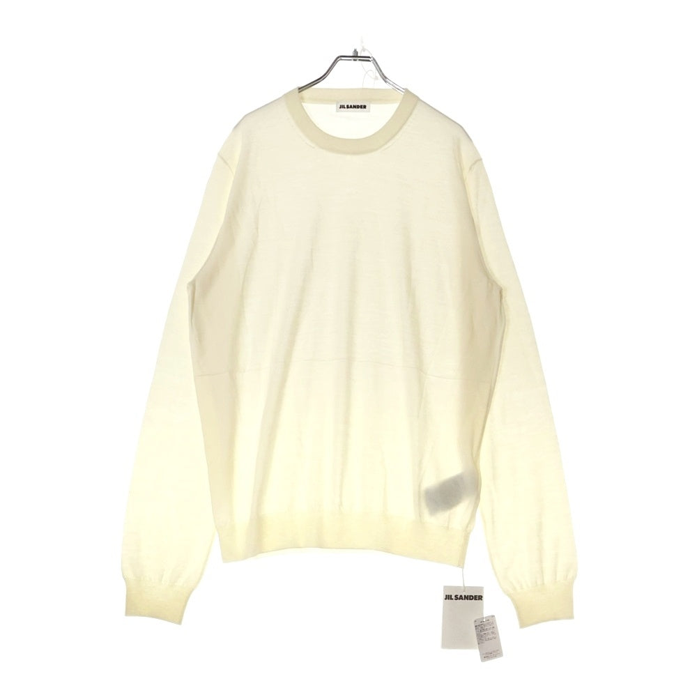 JIL SANDER(ジルサンダー) 23AW SUPERFINE MERINO WOOL Sweater J22GP0111 J14610 ニット セーター オフホワイト