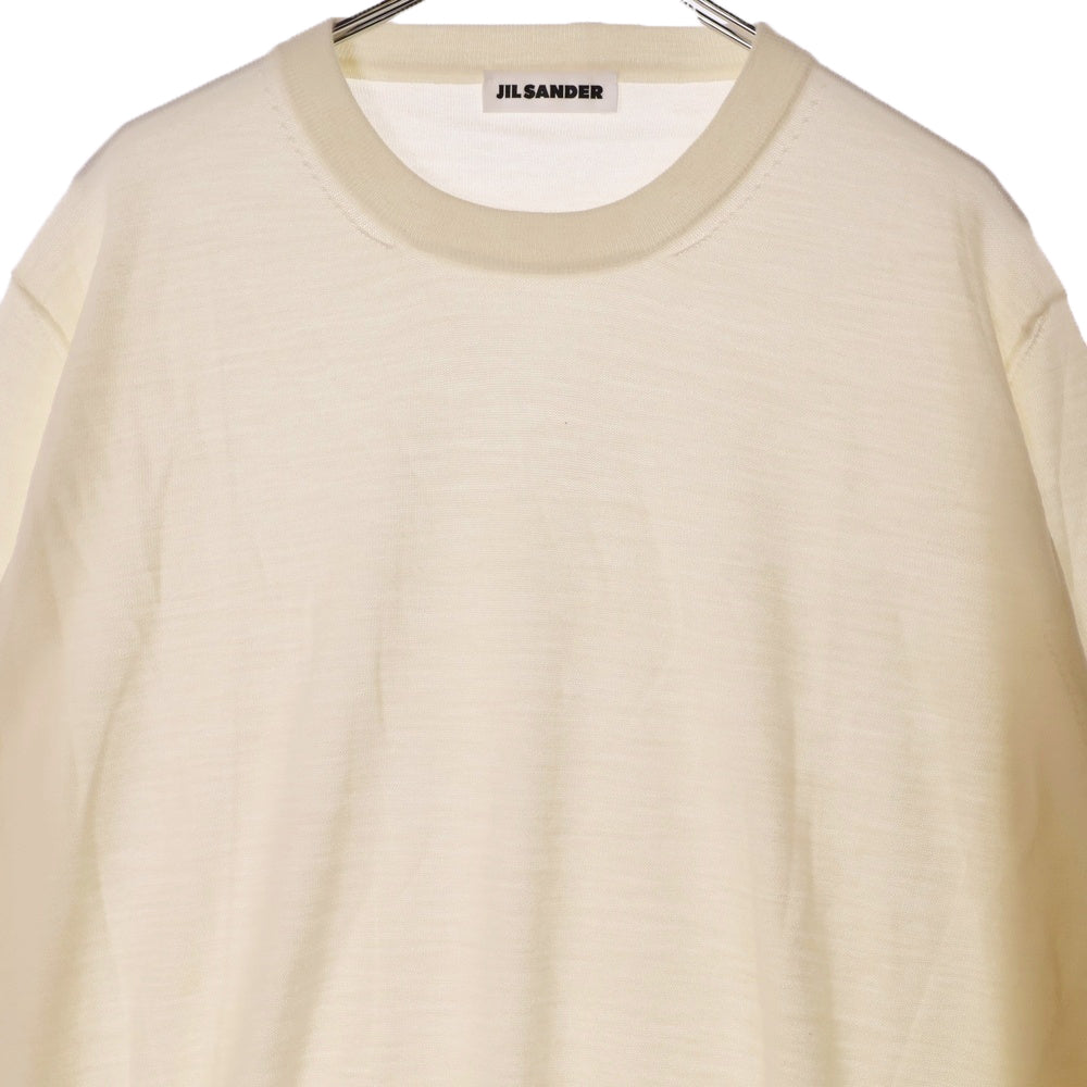 JIL SANDER(ジルサンダー) 23AW SUPERFINE MERINO WOOL Sweater J22GP0111 J14610 ニット セーター オフホワイト