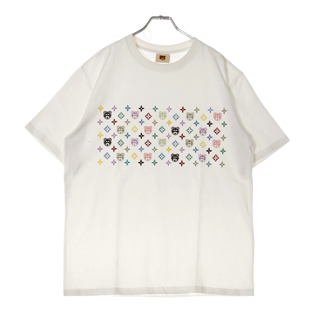 VINTAGE(ヴィンテージ) 00s Kanye West LV Monogram Multi Kanye Bear カニエウエスト モノグラム Tシャツ 半袖カットソー ホワイト