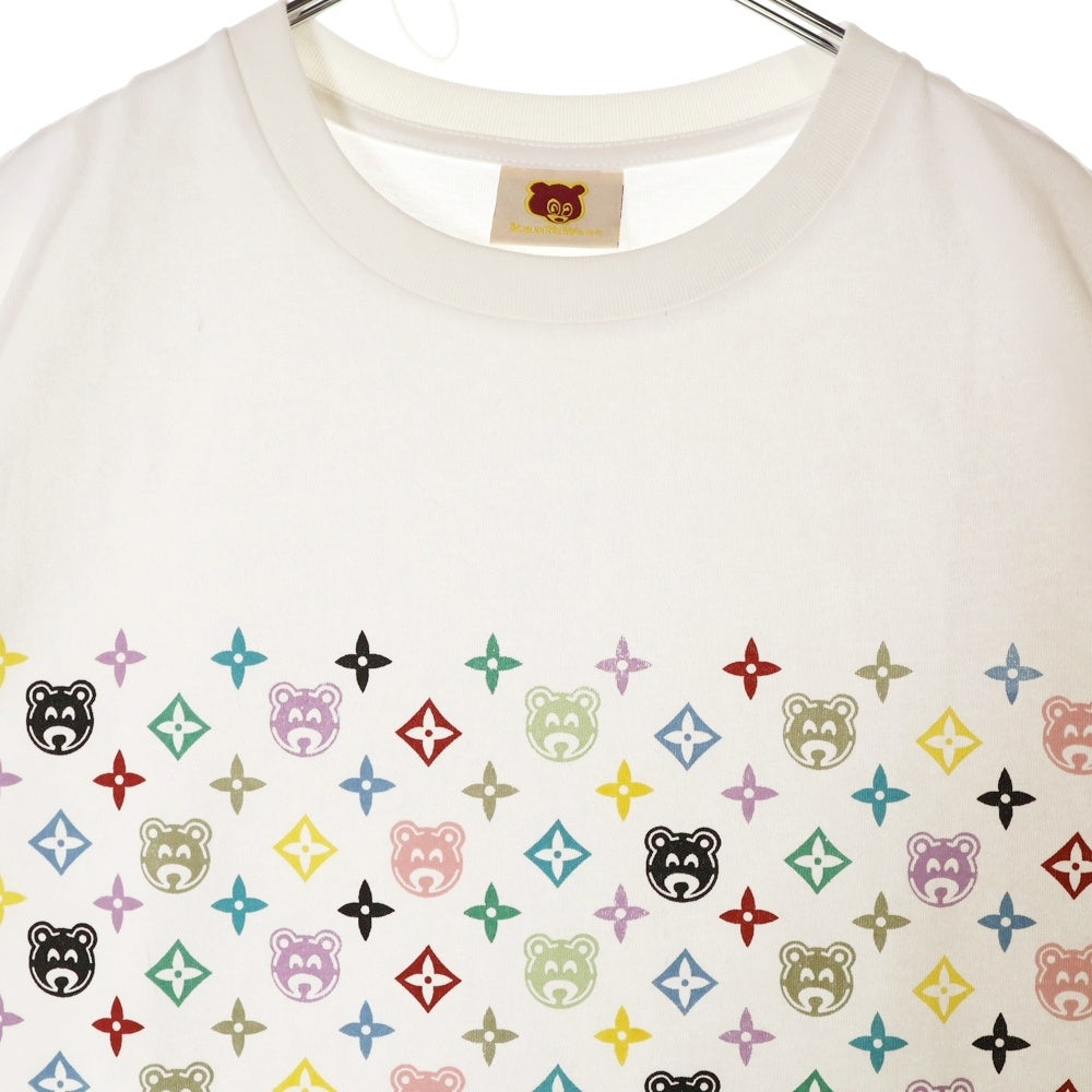 VINTAGE(ヴィンテージ) 00s Kanye West LV Monogram Multi Kanye Bear カニエウエスト モノグラム Tシャツ 半袖カットソー ホワイト