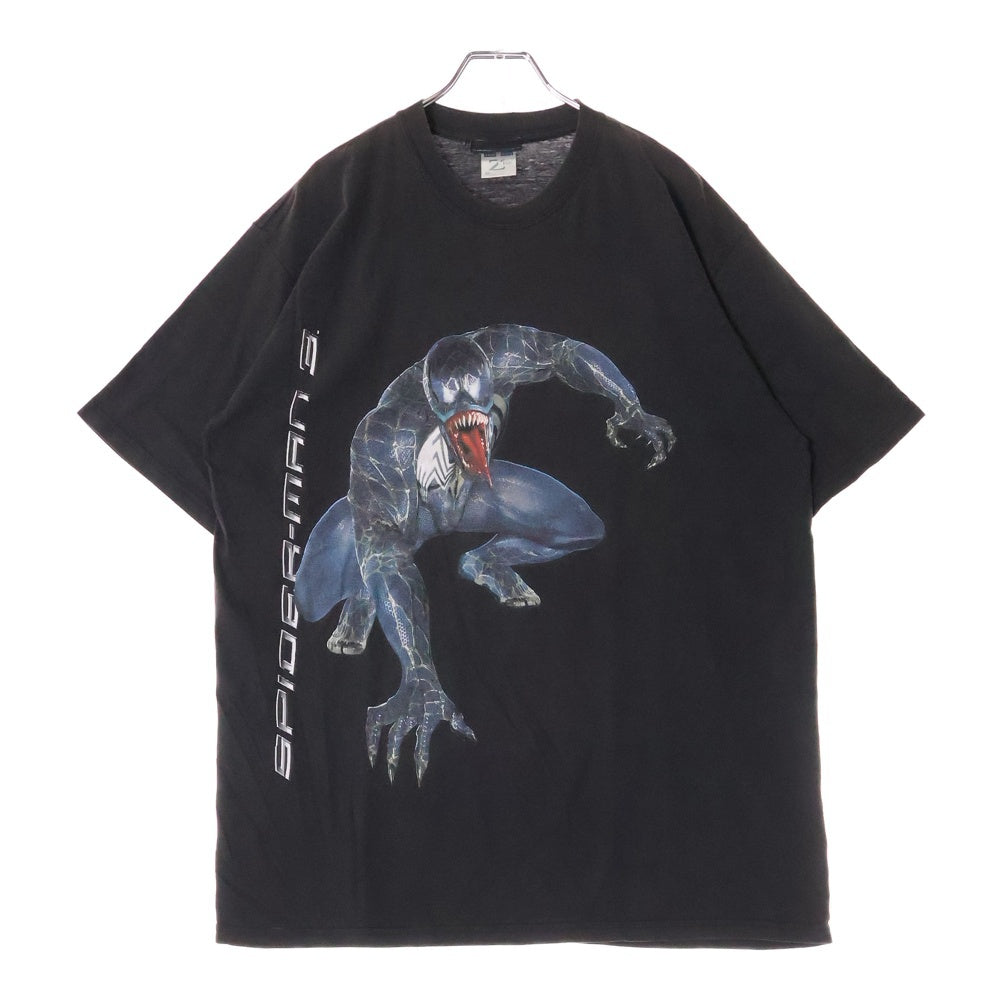 VINTAGE(ヴィンテージ) 00s SPIDER MAN 3 VENOM スパイダーマン ヴェノム Tシャツ 半袖カットソー ブラック