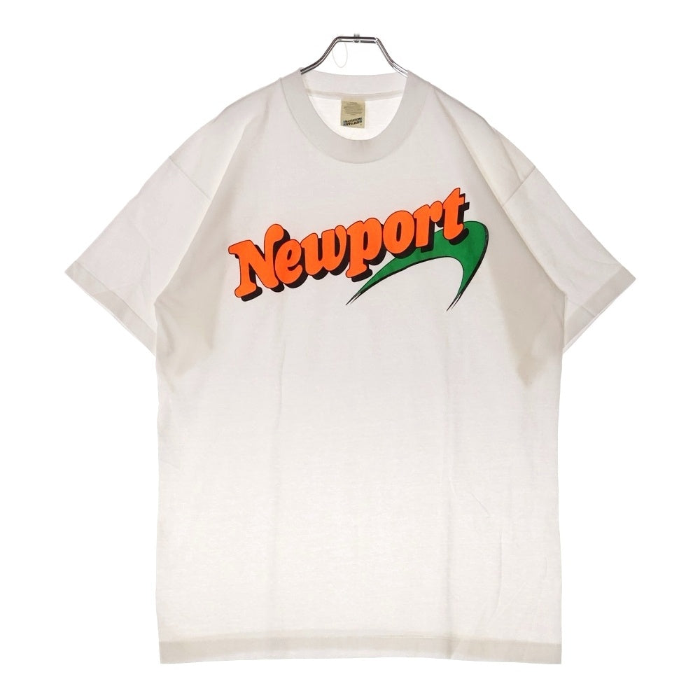 VINTAGE(ヴィンテージ) 90s NEWPORT LOGO ニューポート フロントロゴ プリント Tシャツ 半袖カットソー ホワイト