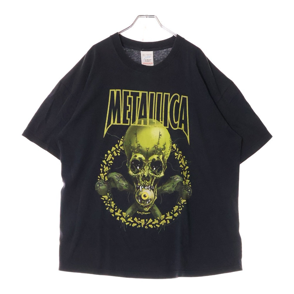 VINTAGE(ヴィンテージ) 00s METALLICA 2001 NO LEAF CLOVER PUSHEAD メタリカ パスヘッド Tシャツ 半袖カットソー ブラック