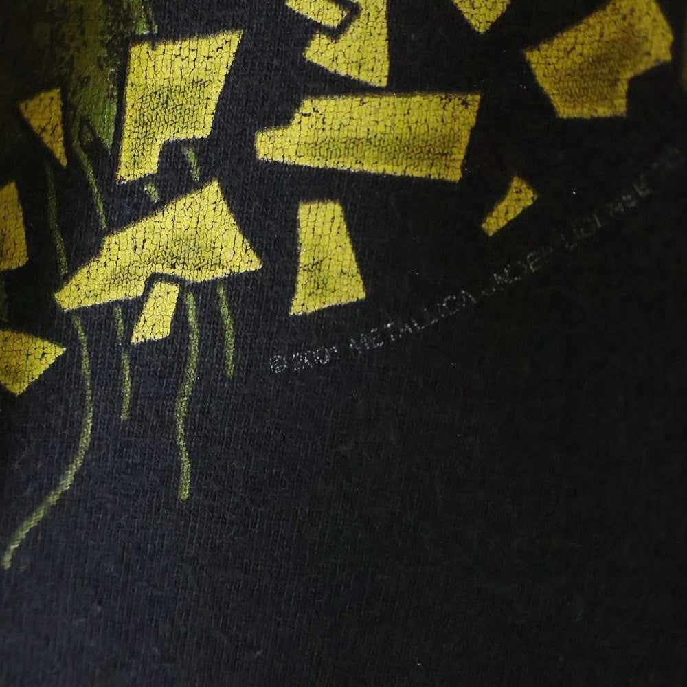 VINTAGE(ヴィンテージ) 00s METALLICA 2001 NO LEAF CLOVER PUSHEAD メタリカ パスヘッド Tシャツ 半袖カットソー ブラック