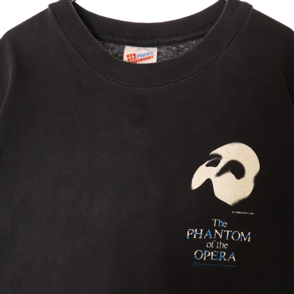 VINTAGE(ヴィンテージ) 90s THE PHANTOM of the OPERA オペラ座の怪人 Tシャツ 半袖カットソー ブラック
