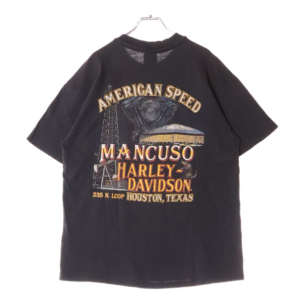 VINTAGE(ヴィンテージ) 90s HARLEY DAVIDSON TIME TEE ハーレーダビッドソン タイム Tシャツ 半袖カットソー ブラック