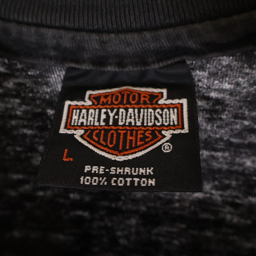 VINTAGE(ヴィンテージ) 90s HARLEY DAVIDSON TIME TEE ハーレーダビッドソン タイム Tシャツ 半袖カットソー ブラック