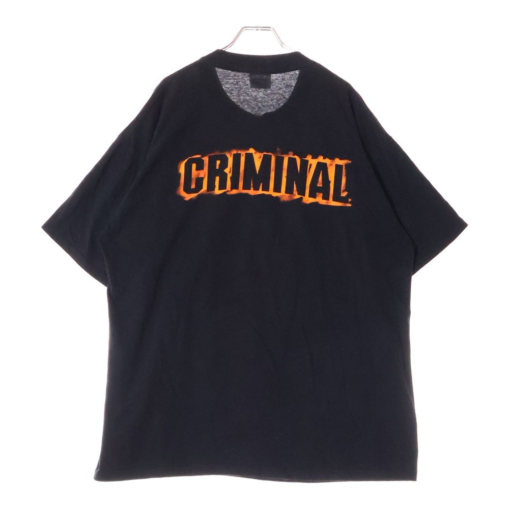 VINTAGE(ヴィンテージ) 90s EMINEM CRIMINAL エミネム Tシャツ 半袖カットソー ブラック
