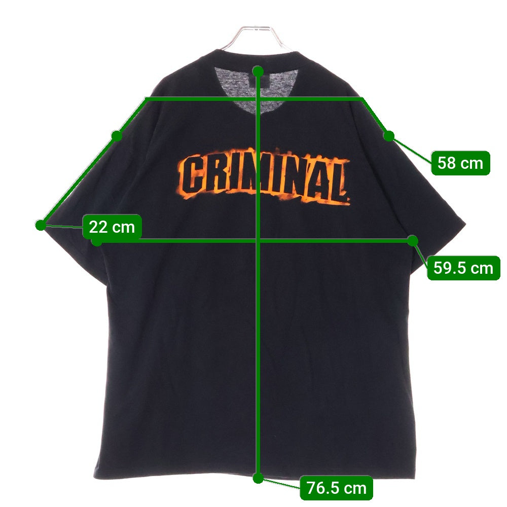 VINTAGE(ヴィンテージ) 90s EMINEM CRIMINAL エミネム Tシャツ 半袖カットソー ブラック