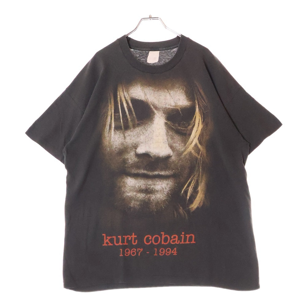 VINTAGE(ヴィンテージ) 90s NIRVANA KURT COBAIN BOOTLEG TEE ニルヴァーナ カートコバーン ブートレス Tシャツ 半袖カットソー ブラック