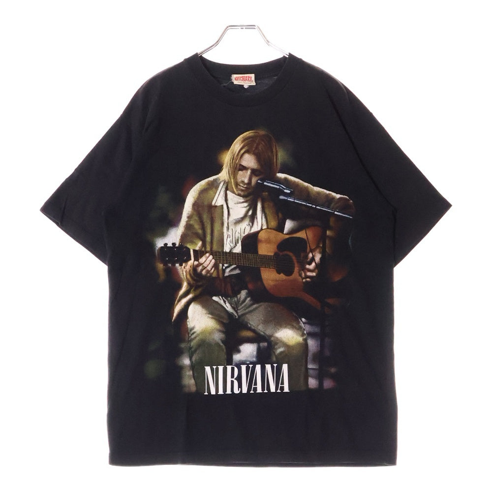 VINTAGE(ヴィンテージ) 90s NIRVANA KURT COBAIN MEMORIAL TEE ニルヴァーナ カートコバーン メモリアル Tシャツ 半袖カットソー ブラック