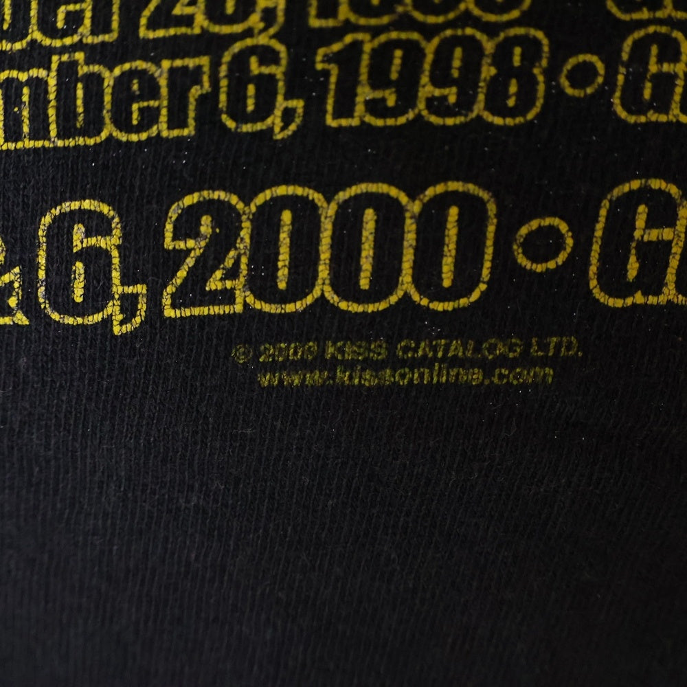 VINTAGE(ヴィンテージ) 00s KISS I WAS THERE ROCKS CLEVELAND キス Tシャツ 半袖カットソー ブラック