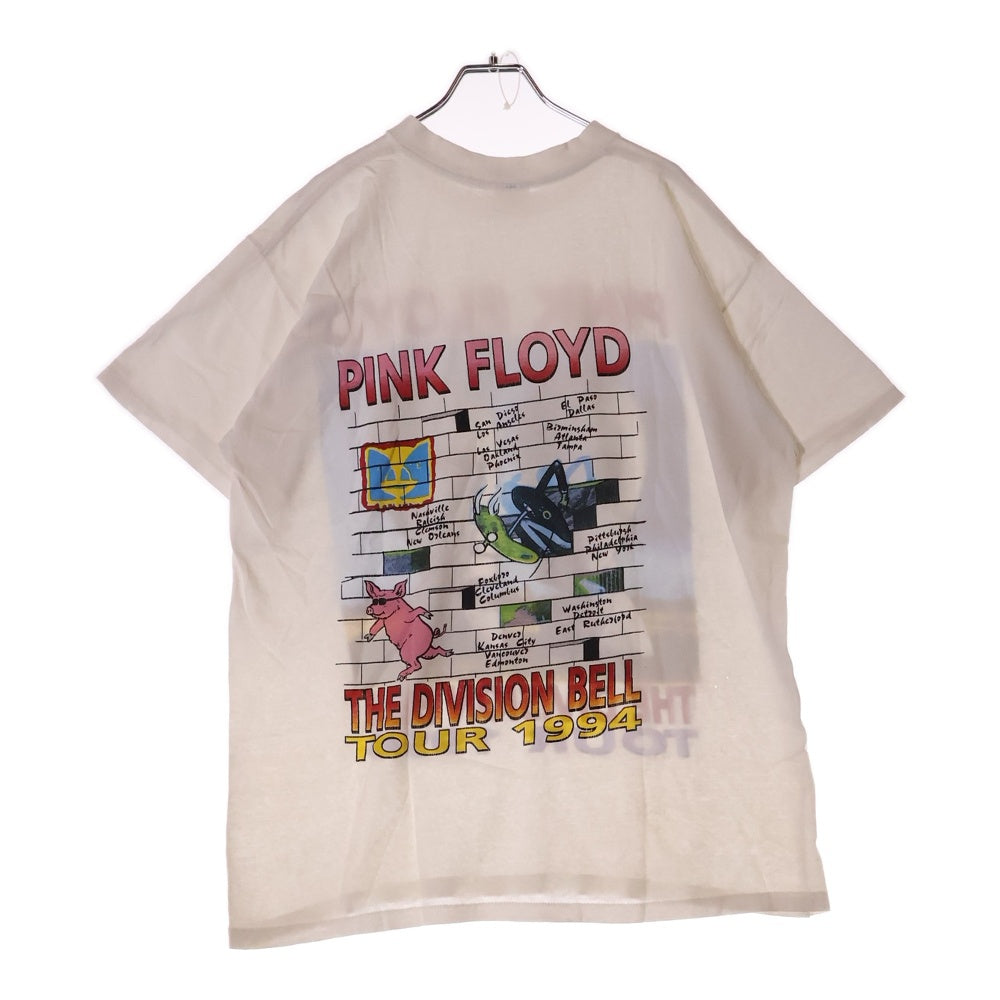 VINTAGE(ヴィンテージ) 90s PINK FLOYD DIVISION BELL TOUR 1994 DELTA タグ ピンクフロイド Tシャツ 半袖カットソー ホワイト