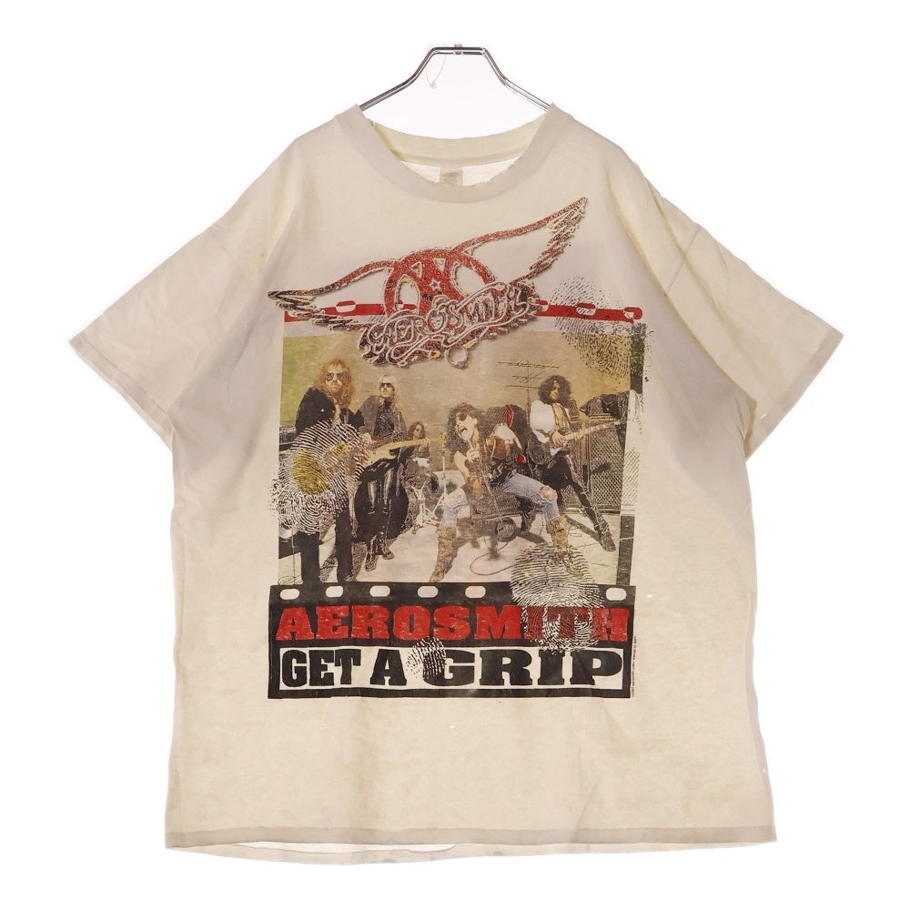 VINTAGE(ヴィンテージ) 90s AEROSMITH GET AGRIP エアロスミス Tシャツ 半袖カットソー ホワイト