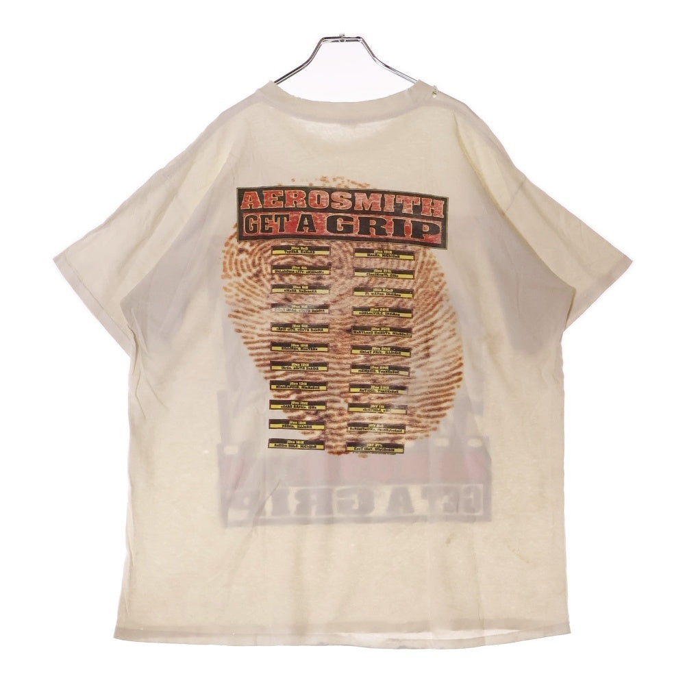 VINTAGE(ヴィンテージ) 90s AEROSMITH GET AGRIP エアロスミス Tシャツ 半袖カットソー ホワイト