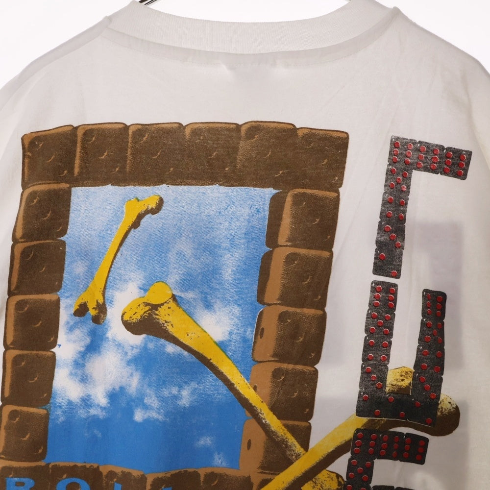 VINTAGE(ヴィンテージ) 90s RUSH ROLL THE BONES ラッシュ Tシャツ 半袖カットソー ホワイト