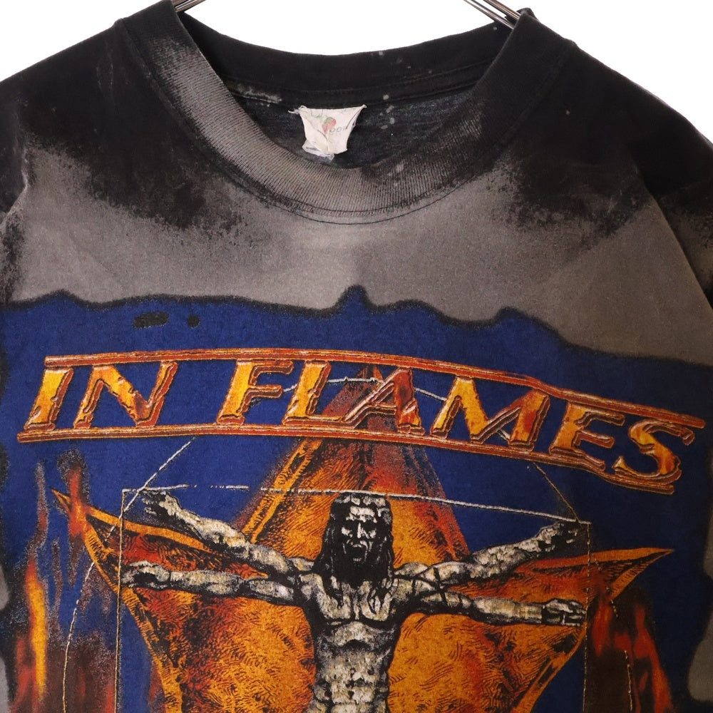 VINTAGE(ヴィンテージ) 90s IN FLAMES CLAYMAN イン・フレイムス クレイマン Tシャツ 半袖カットソー ブラック