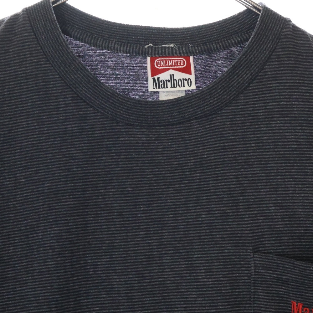 VINTAGE(ヴィンテージ) 90s MARBORO BORDER TEE マルボロ ボーダー半袖Tシャツ ブラック