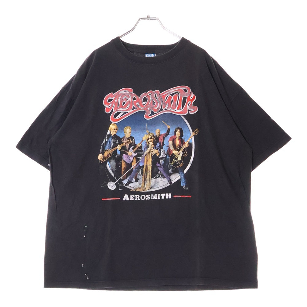 VINTAGE(ヴィンテージ) 00s AEROAMITH RUN DMC KID ROCK エアロスミス Tシャツ 半袖カットソー ブラック