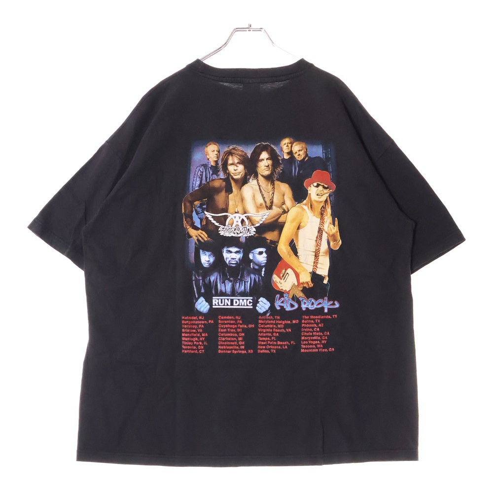 VINTAGE(ヴィンテージ) 00s AEROAMITH RUN DMC KID ROCK エアロスミス Tシャツ 半袖カットソー ブラック
