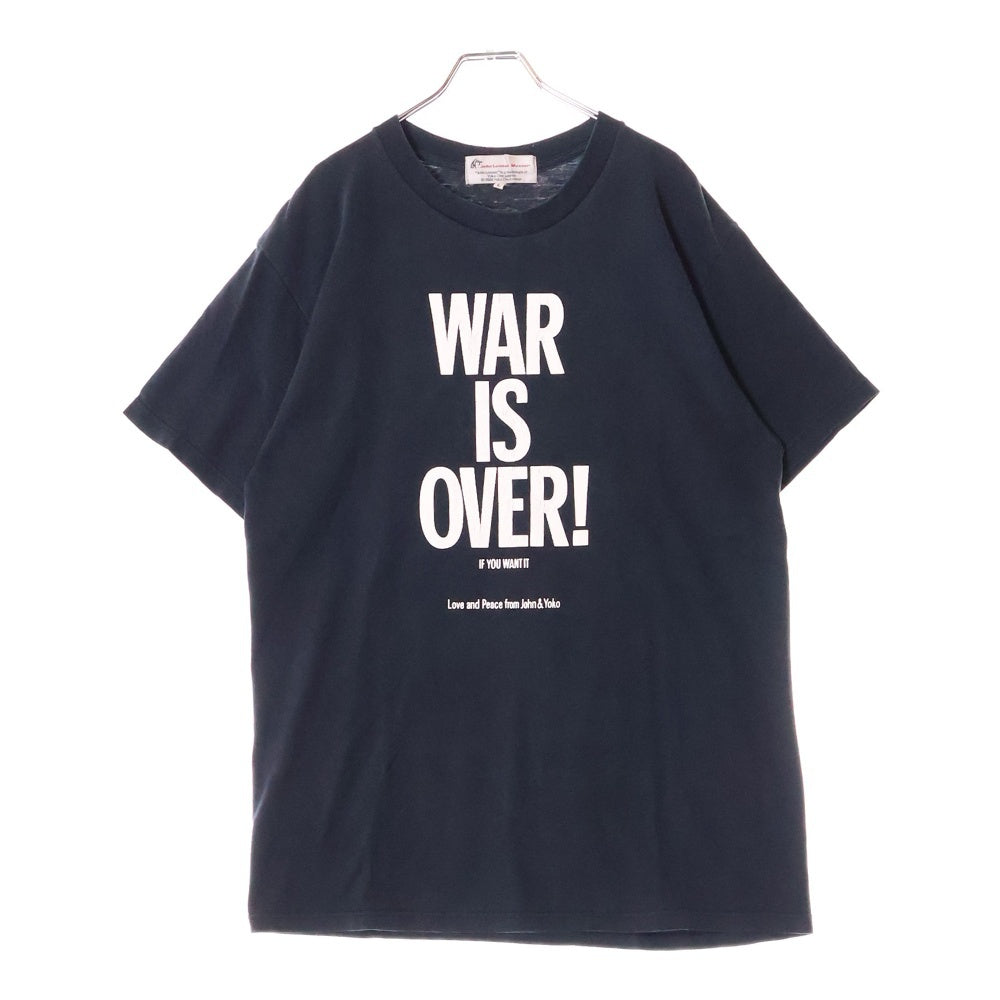 VINTAGE(ヴィンテージ) 00s WAR IS OVER TEE ジョンレノン フロントプリント半袖Tシャツ カットソー ブラック