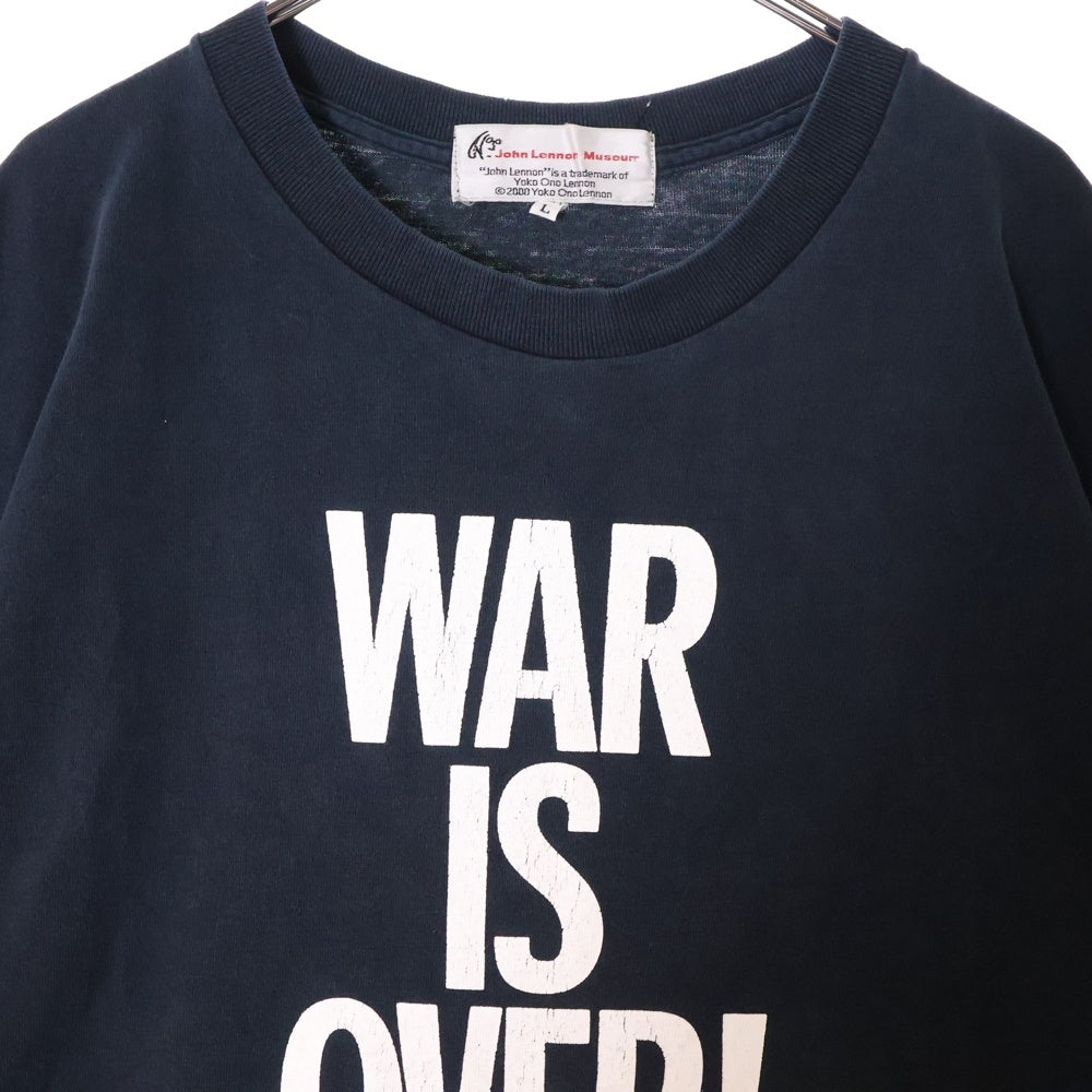 VINTAGE(ヴィンテージ) 00s WAR IS OVER TEE ジョンレノン フロントプリント半袖Tシャツ カットソー ブラック