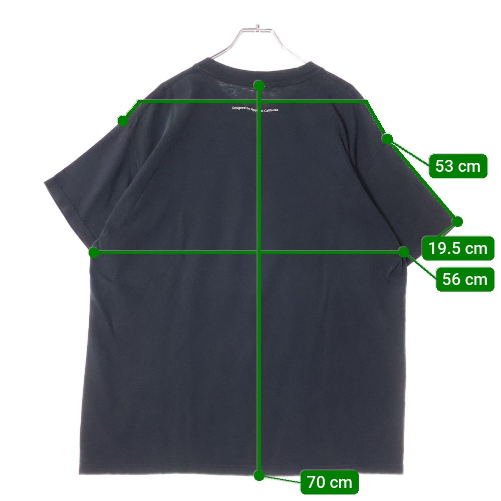 VINTAGE(ヴィンテージ) 00s Apple Higuera Street TEE アップル 企業 両面プリント半袖Tシャツ カットソー ブラック